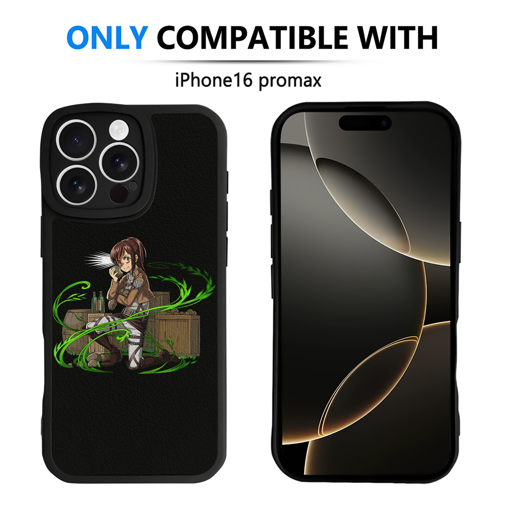 （画像用） 進撃の巨人 サシャ·ブラウス Attack on Titan Sasha Blaus 【iPhone 16シリーズ対応】シリコンスマホケース（レザー調） 材質：シリコン